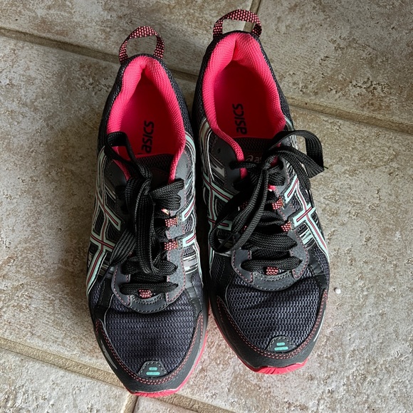 ASICS Running Shoes Gray/Pink/Mint Women’s size 10 - Picture 2 of 5